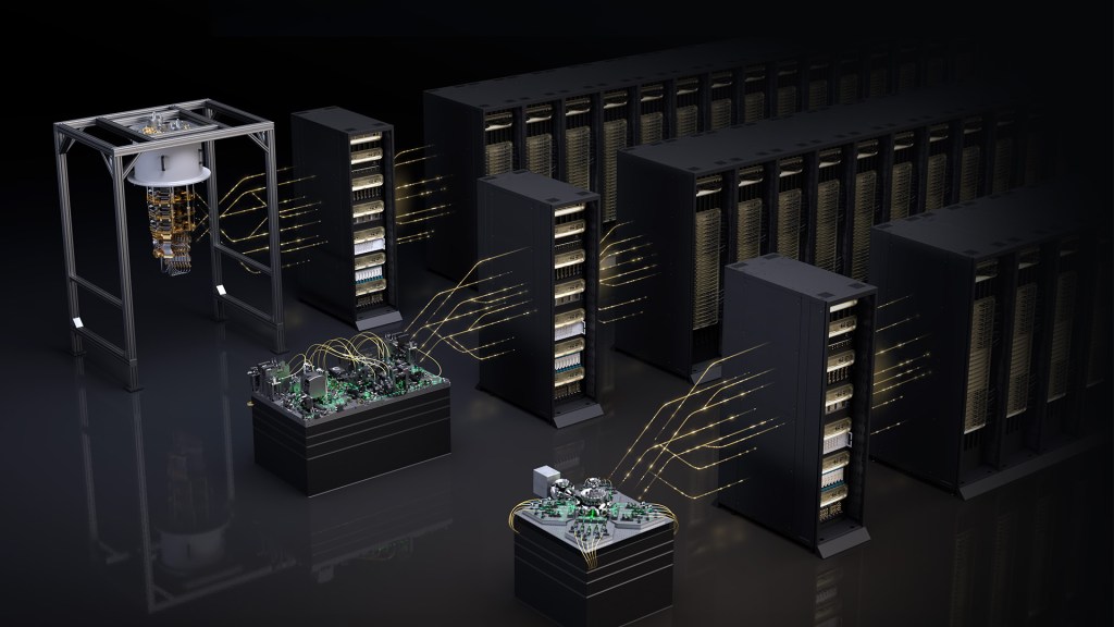 NVIDIA offers NVQLink for linking QPUs and GPUs, furthering hybrid quantum-classical computing
